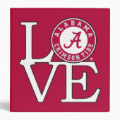 Alabama Crimson Tide Love 3 Ring Binder | Zazzle