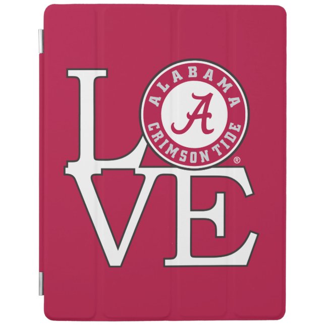 Alabama Crimson Tide Love iPad Smart Cover (Front)