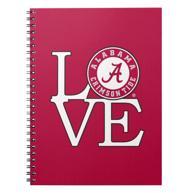 Alabama Crimson Tide Love Notebook (Front)