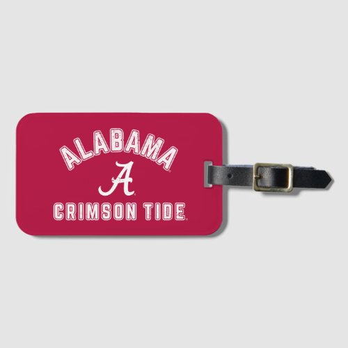 Alabama  Crimson Tide _ Retro Luggage Tag