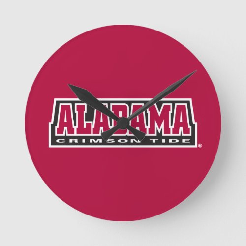 Alabama Crimson Tide Round Clock