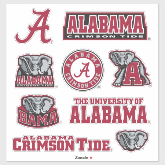 Alabama Crimson Tide Sticker | Zazzle.com