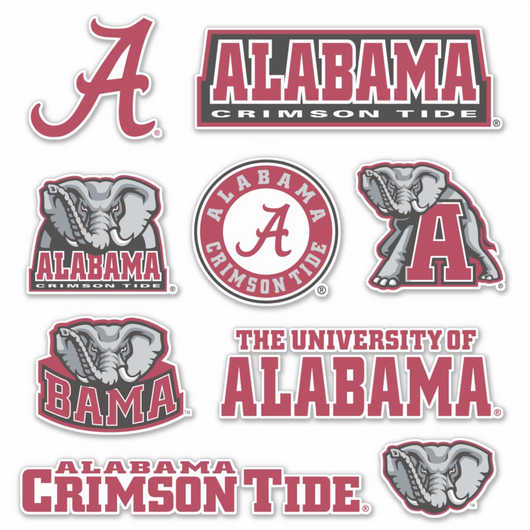 Alabama Crimson Tide Sticker | Zazzle