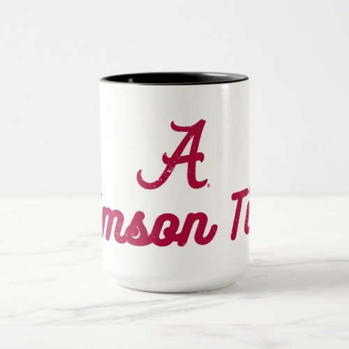 Alabama Crimson Tide  Vintage Script Logo Mug