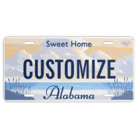 Alabama Custom License Plate