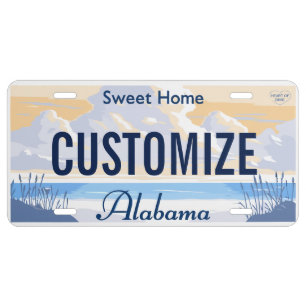 Alabama Custom License Plate