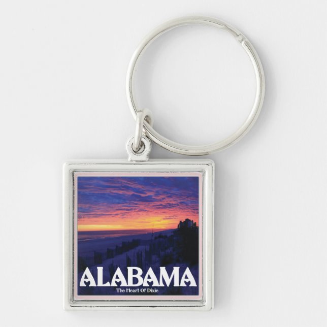 Alabama Dark Sunset Keychain (Front)