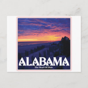 Alabama Dark Sunset Postcard