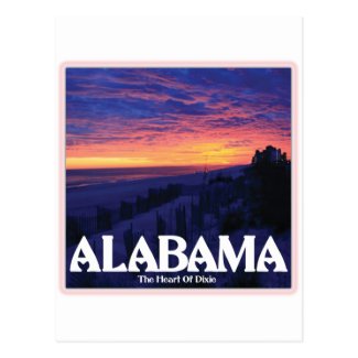 Alabama Dark Sunset Postcard
