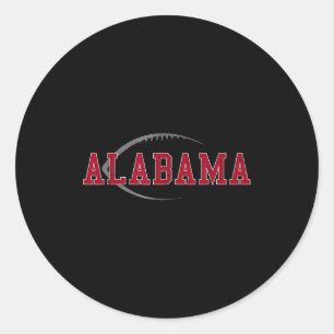 Alabama Design Men Women Boy Girl Classic Round Sticker