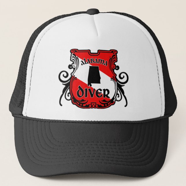 Alabama Diver Trucker Hat (Front)