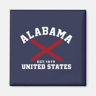 Alabama Est 1819 USA State Independence Day Magnet