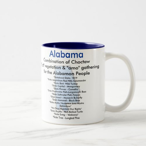 Alabama Facts Two_Tone Coffee Mug
