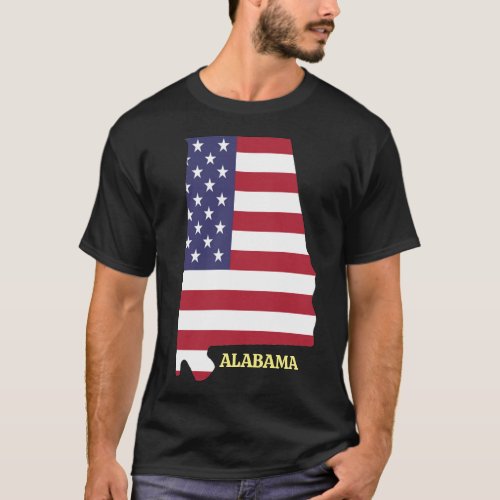 ALABAMA FAMILY REUNION Red White Blue USA Flag T_Shirt