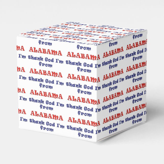Alabama Favor Boxes (Front Side)