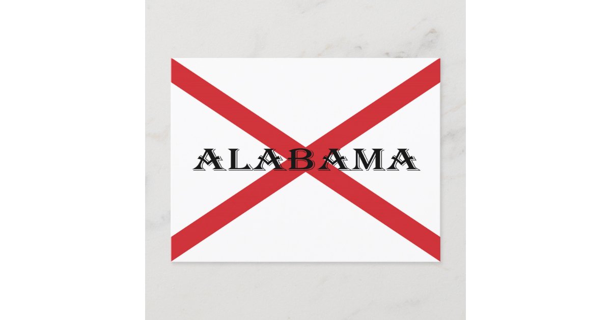 Alabama Flag and Banner Postcard arc1 | Zazzle.com
