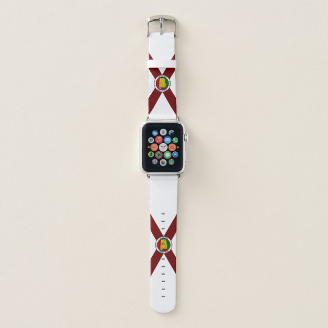 Alabama flag apple watch band (Front)
