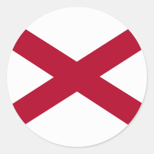 Alabama Flag Classic Round Sticker