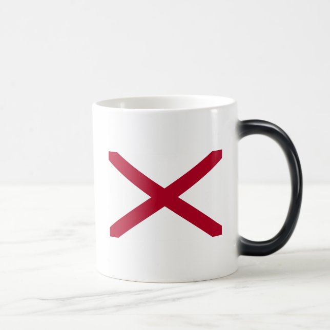 Alabama flag color morph mug  (Right)