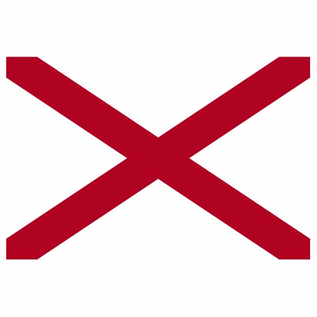 Alabama flag cutout (Front)