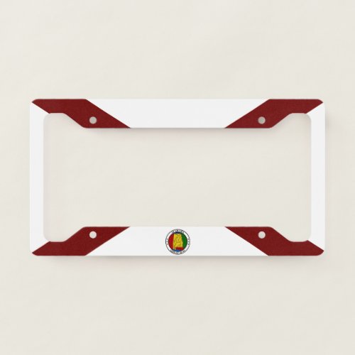 Alabama flag_emblem license plate frame