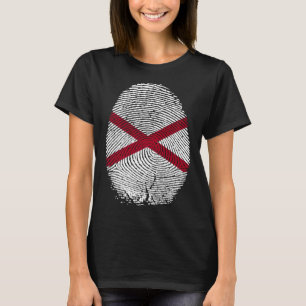 Alabama Flag Fingerprint It s in my DNA  for Alaba T-Shirt
