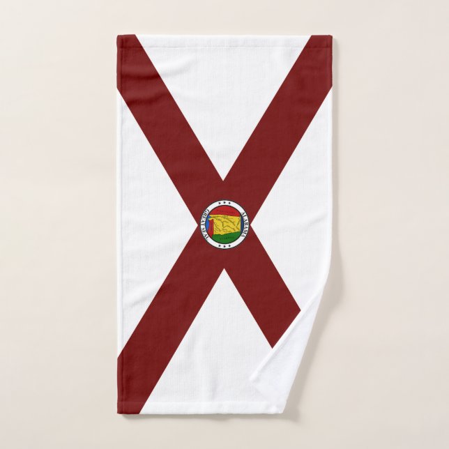 Alabama flag hand towel  (Hand Towel)
