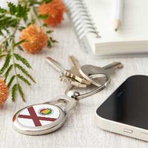 Alabama flag keychain