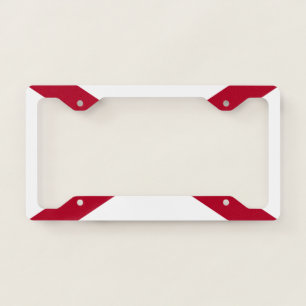 Alabama flag license plate frame