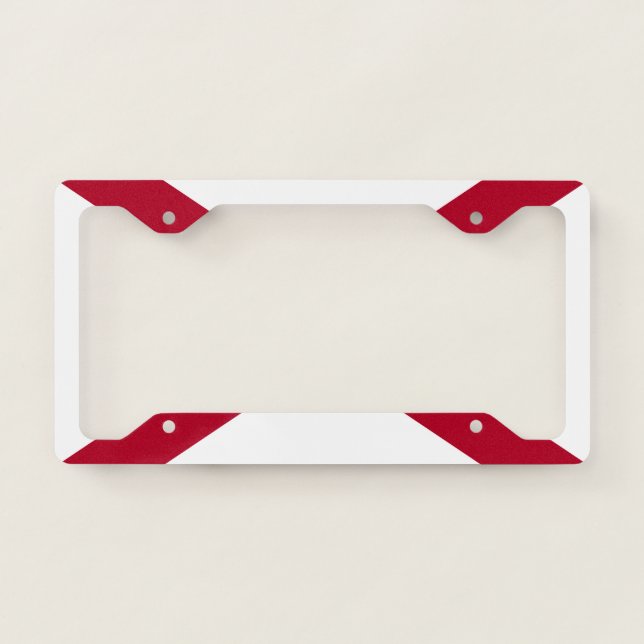 Alabama flag license plate frame (Front)