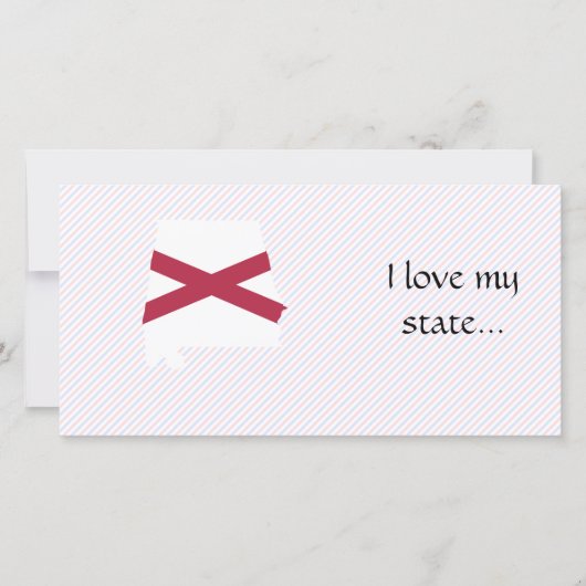 Alabama Flag Map (Front)