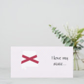 Alabama Flag Map (Standing Front)