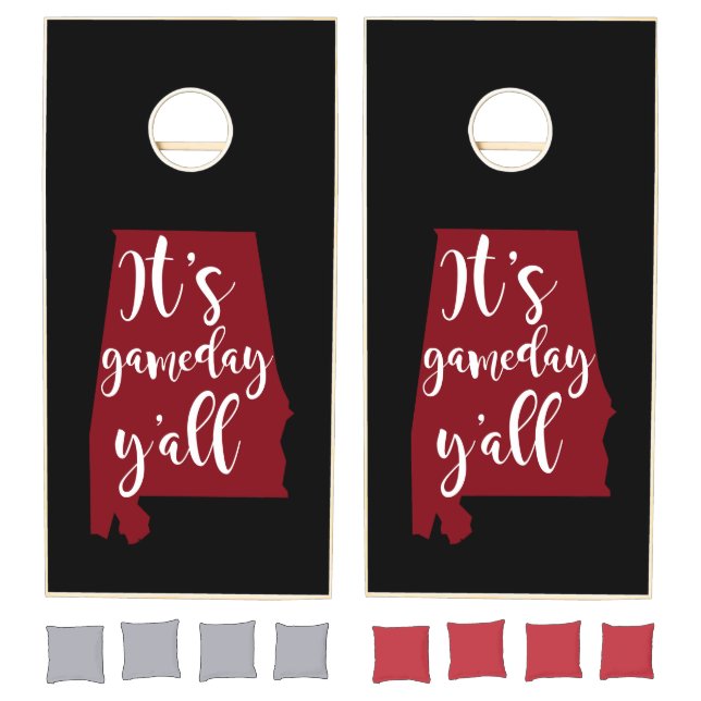 Alabama Football Corn Hole Game Tailgate Party (Set)