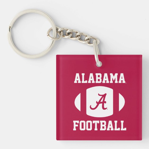 ALABAMA Keychain Key Chain A Alabama Crimson Tide Round 