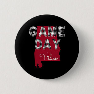 Alabama Football Tailgate Game Day Vibes Fall  Button