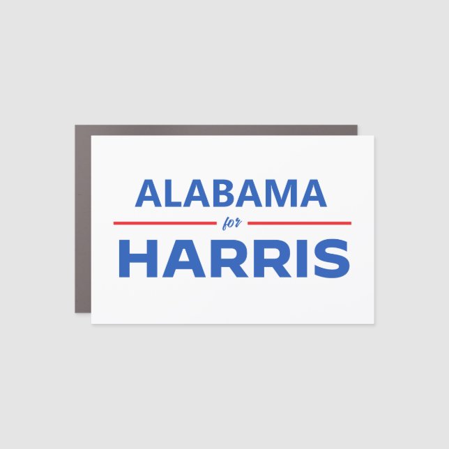 Alabama for Kamala Harris Car Magnet (Front)