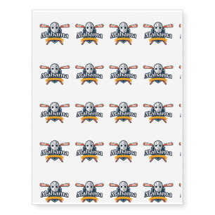 Alabama for Men Women and Kids Temporary Tattoos