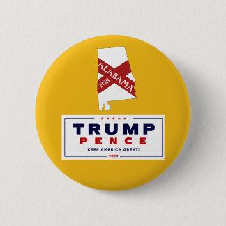 Alabama for Trump Pence 2020 Button
