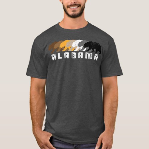 Alabama Gay Bear Distressed  T_Shirt