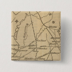 Alabama, Georgia, Florida Pinback Button