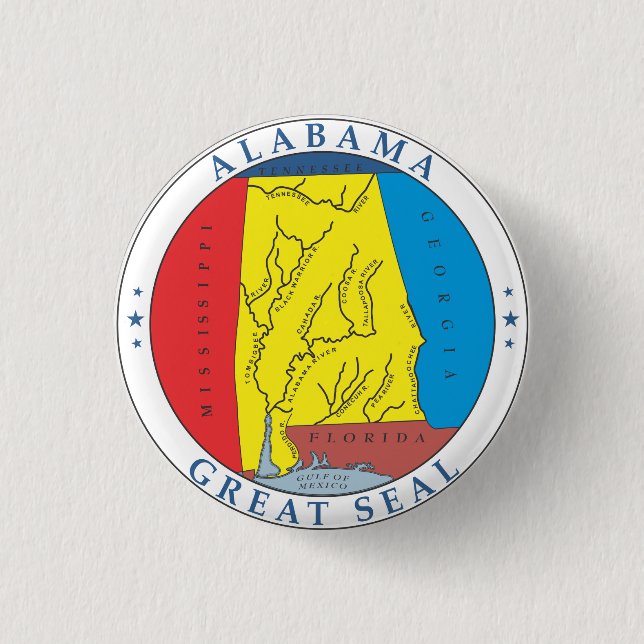 Alabama great seal button (Front)