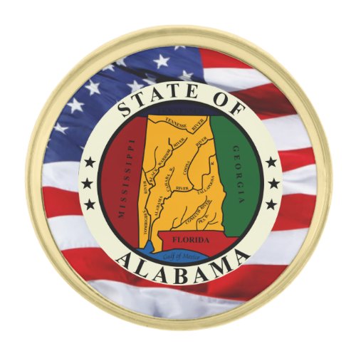 Alabama Great Seal Lapel Pin