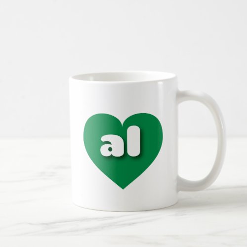 Alabama green heart _ I love al Coffee Mug