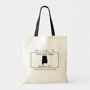 Alabama Guests Welcome Wedding Tote Bag