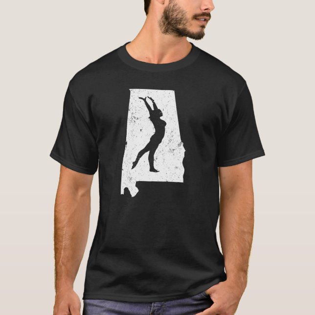 Alabama Gymnastics Gifts For Girls Gymnastics T-Shirt (Front)