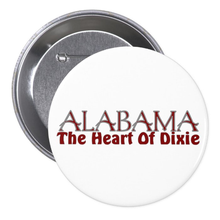 Alabama heart of Dixie button