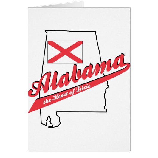 Alabama Heart of Dixie! Cards (Front)