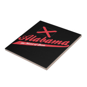 Alabama Heart of Dixie Ceramic Tile