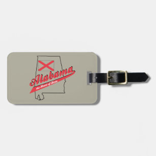 Alabama Heart of Dixie Luggage Tag