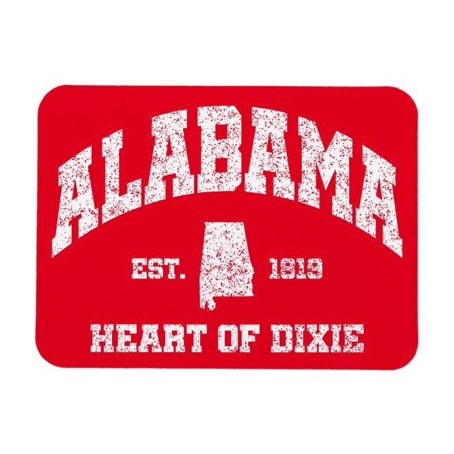 Alabama,Heart of Dixie Magnet (Horizontal)